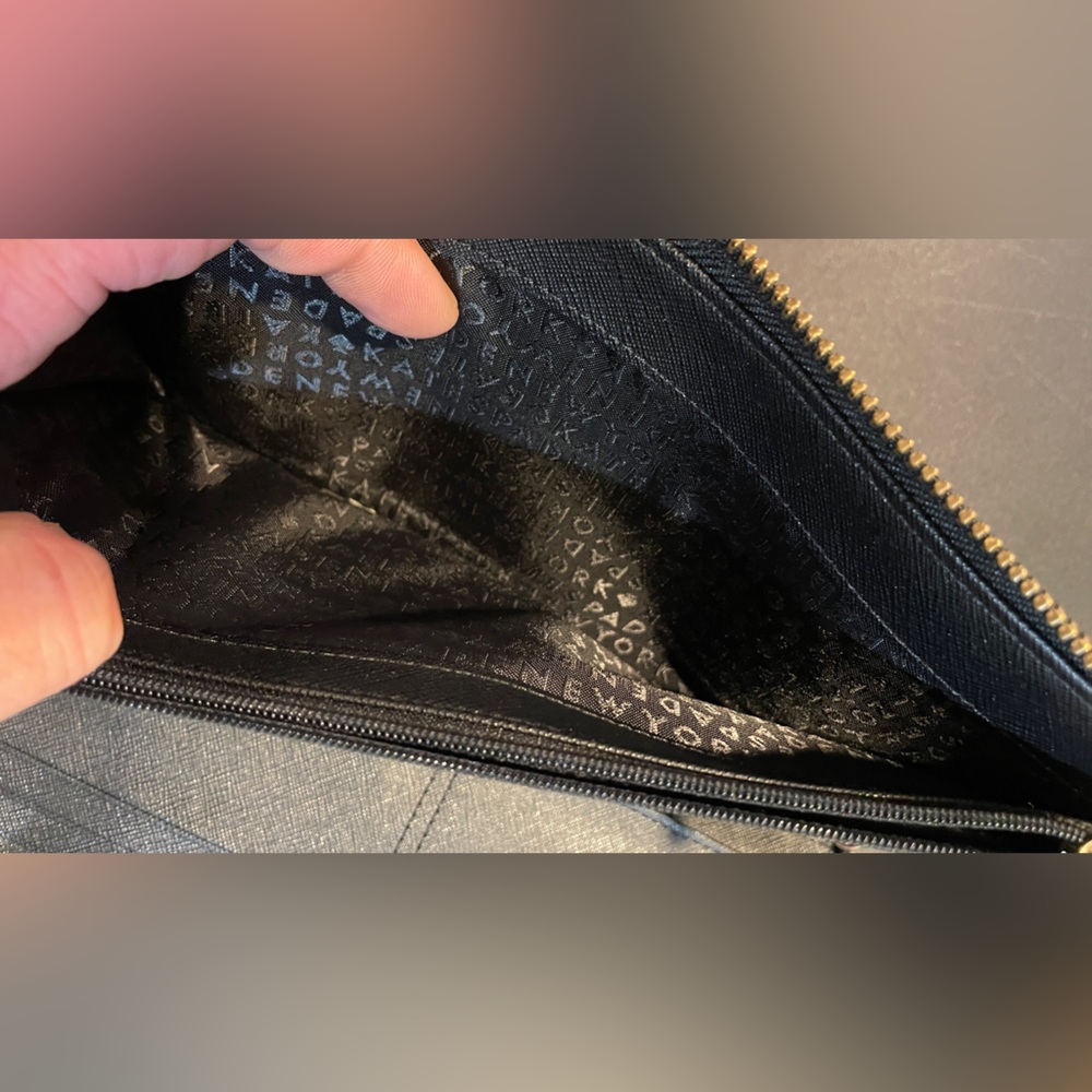 kate spade Black Zip Around Wallet with Gold Hardware - Picture 5 of 6